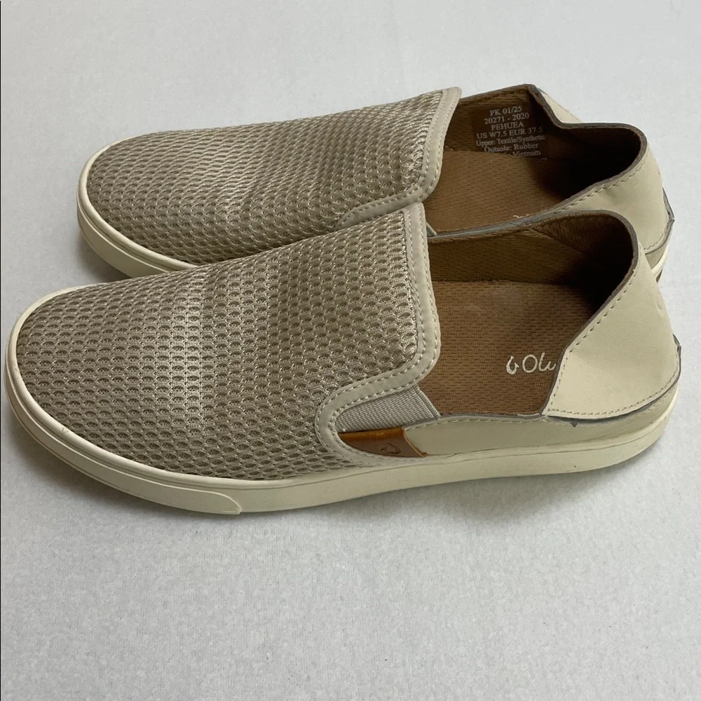 Olukai Pehuea Breathable Slip-On Shoes in Tapa